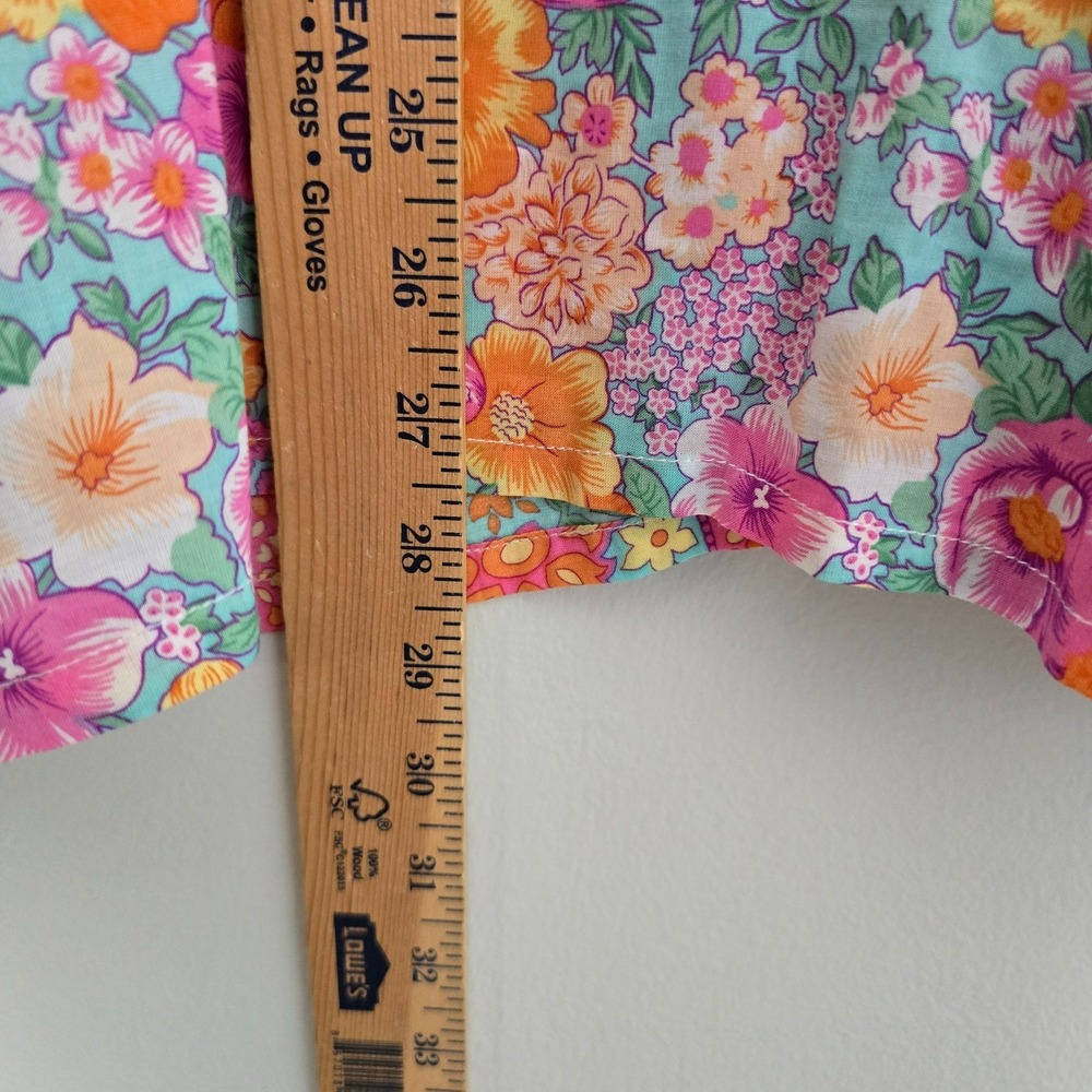 Walker & Wade Women Sonia Top Julep Floral Tassel Tunic Blouse Small Summer Boho - Picture 9 of 10
